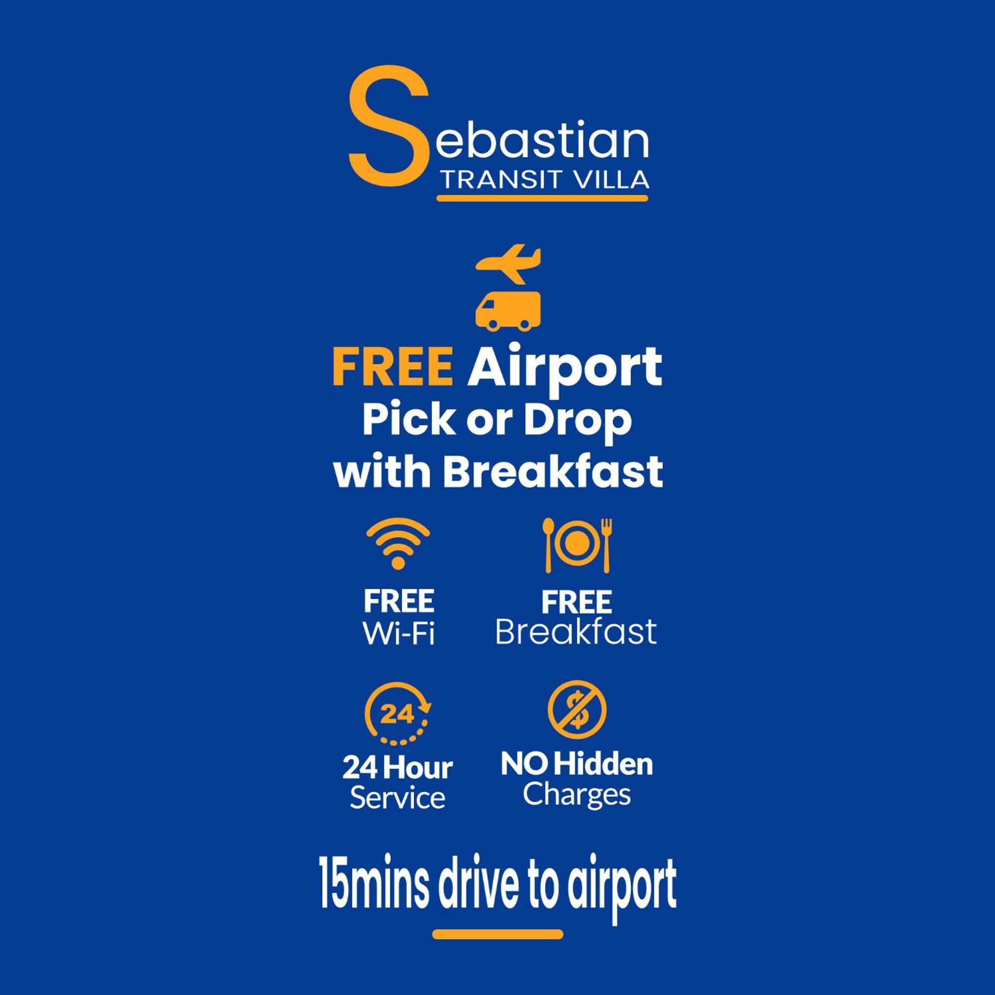 Sebastian Transit Villa With Free Shuttle Service To Airport Kotugoda Ngoại thất bức ảnh